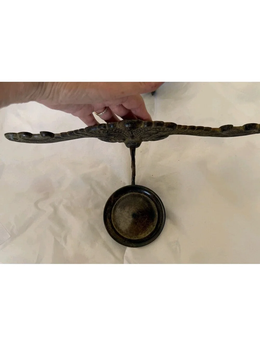 2 Rustic Cast Iron Candle Holder Wall Sconces Pillar Large Farmhouse